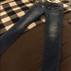 EXPRESS Ankle Legging Mid Rise Jeans